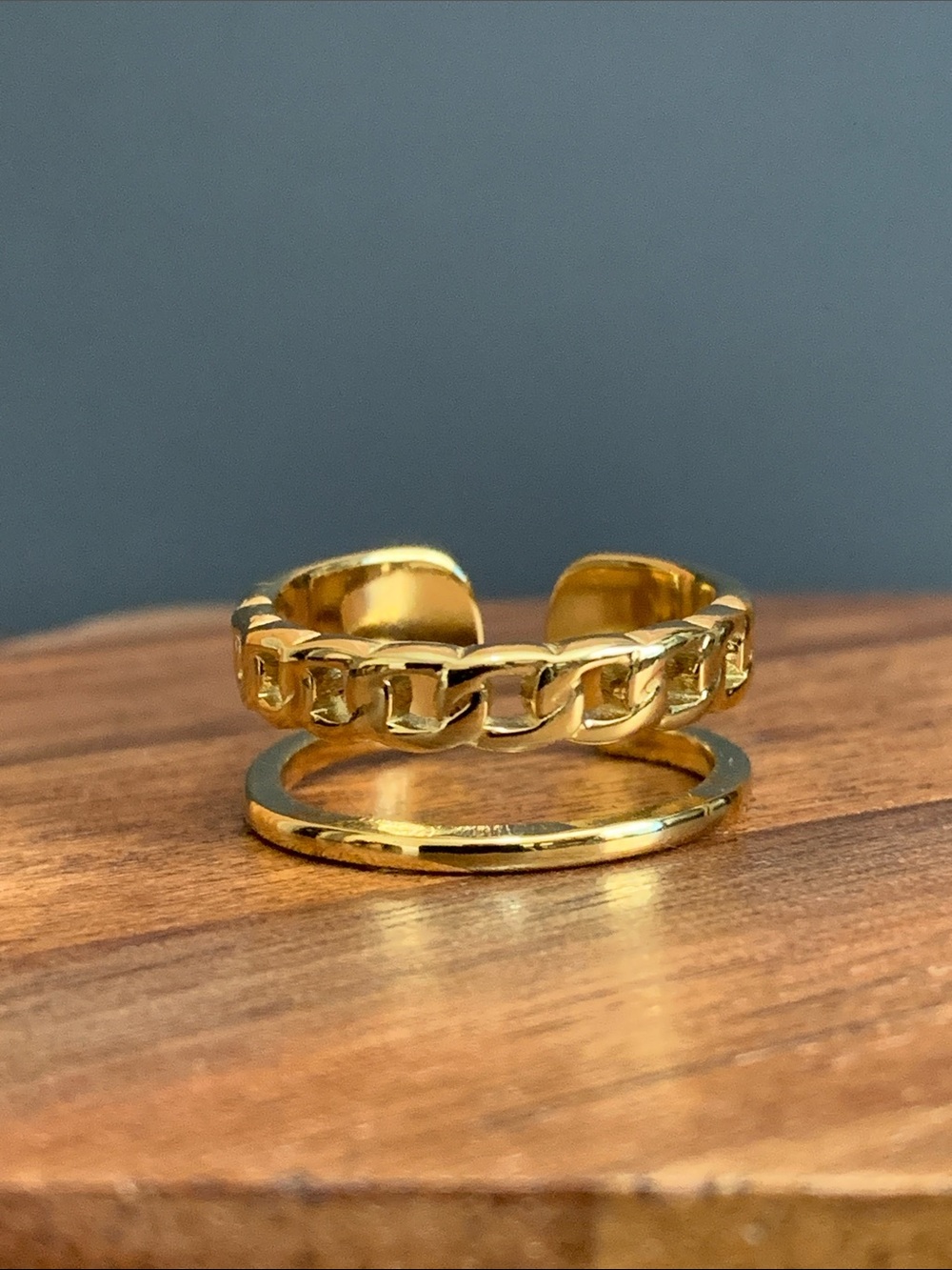 NWT gold tone ring size 7